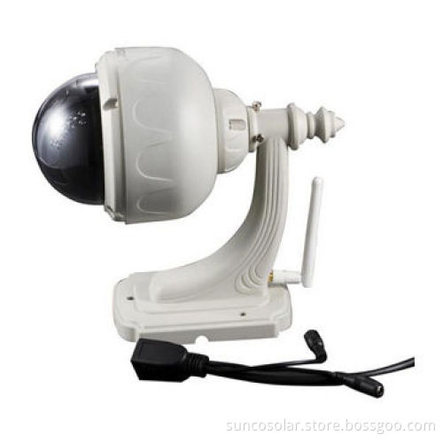 Water-resistant outdoor PTZ camera, 3X optical zoom, 720P, smartphone supported